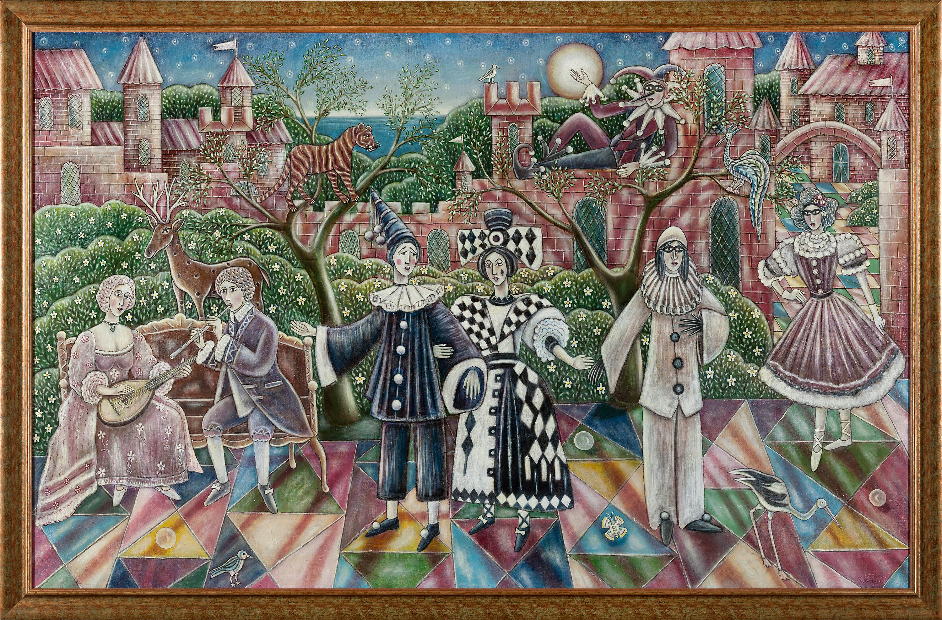Sketch of "Venice" Tapestry. Gift to the Cannes Film Festival