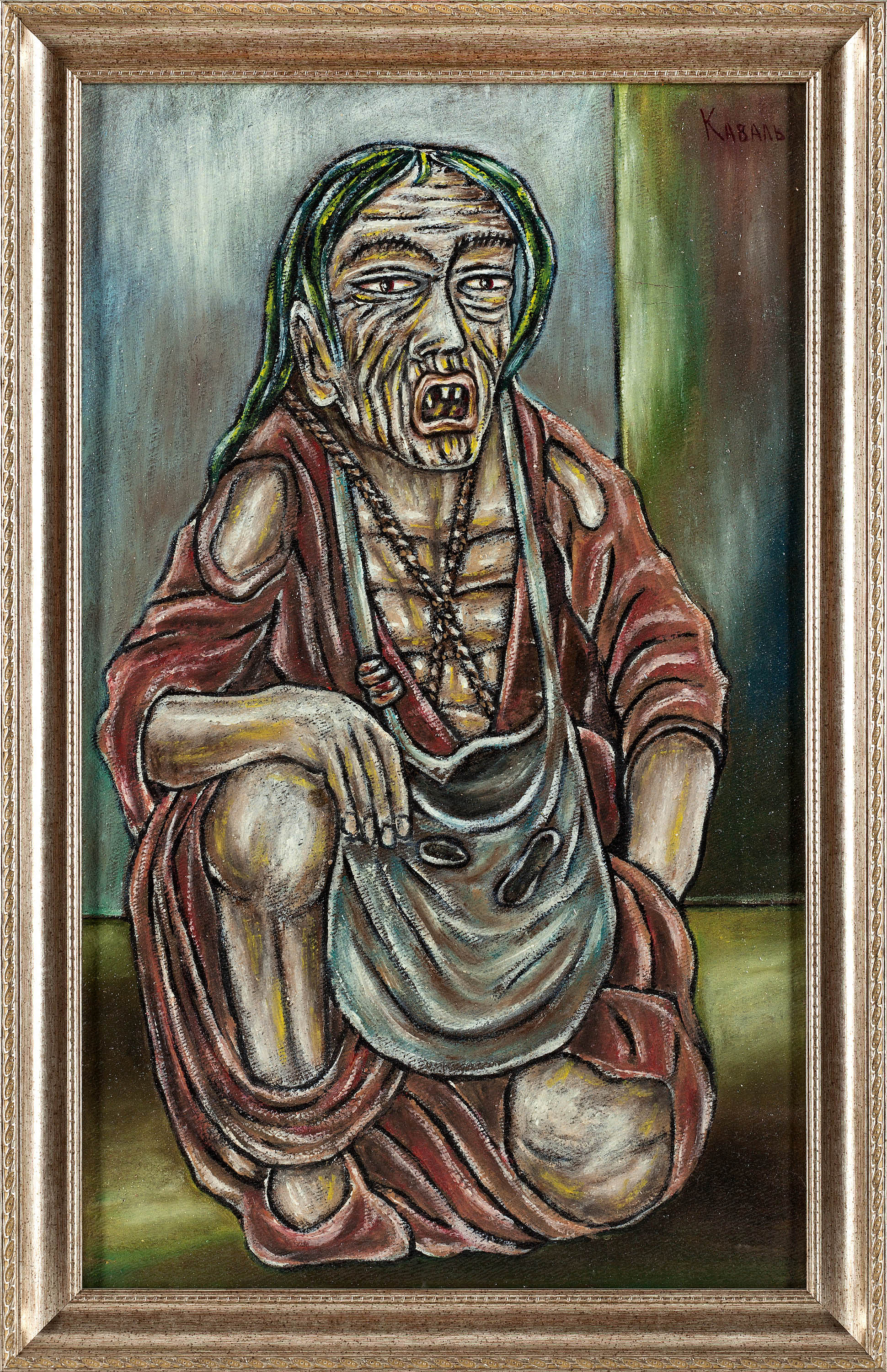 Copy of Timur Suidzan's Netsuke. Poetess Ono-no-Komati