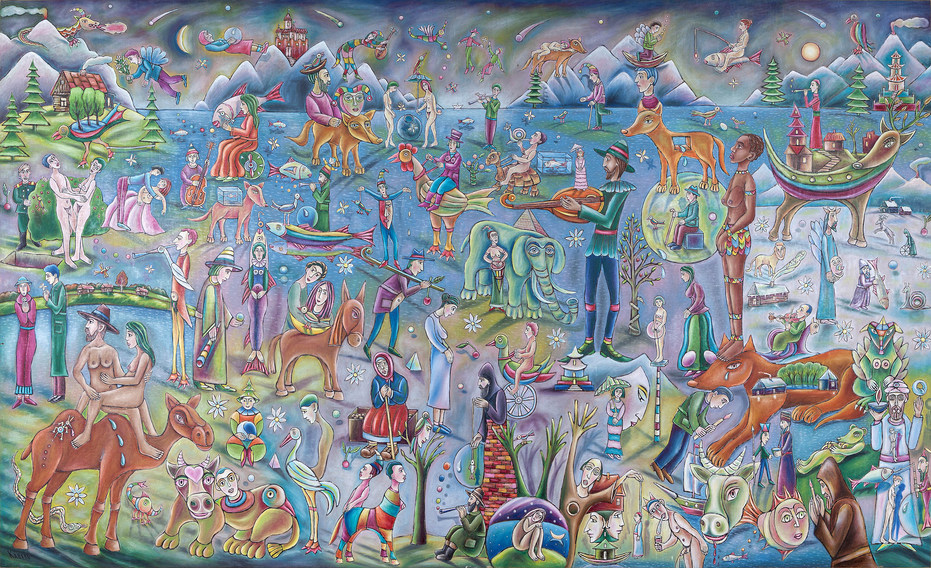 Trip to Nowhere. Inspired by Dali's "The Chemist of Ampurdan in Search of Absolutely Nothing"