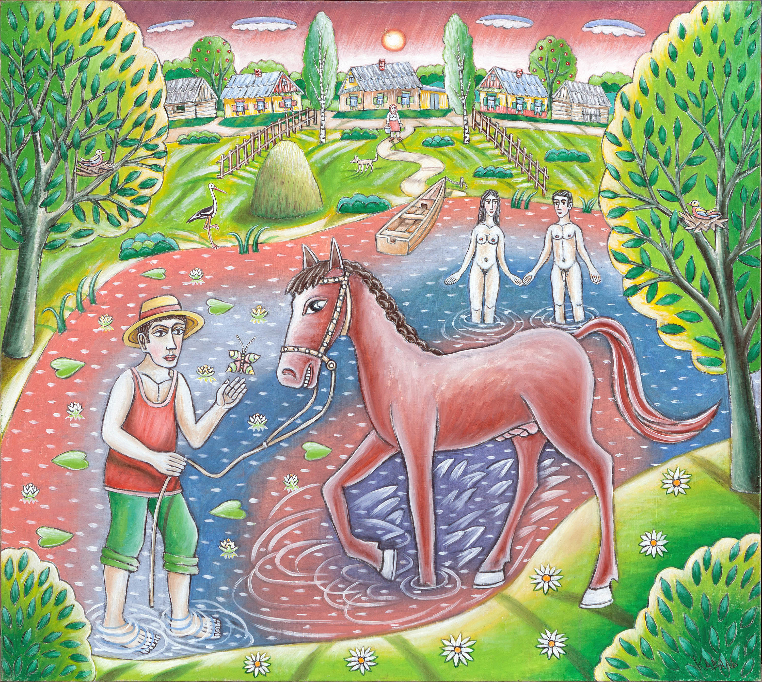 Bathing of a Horse-2